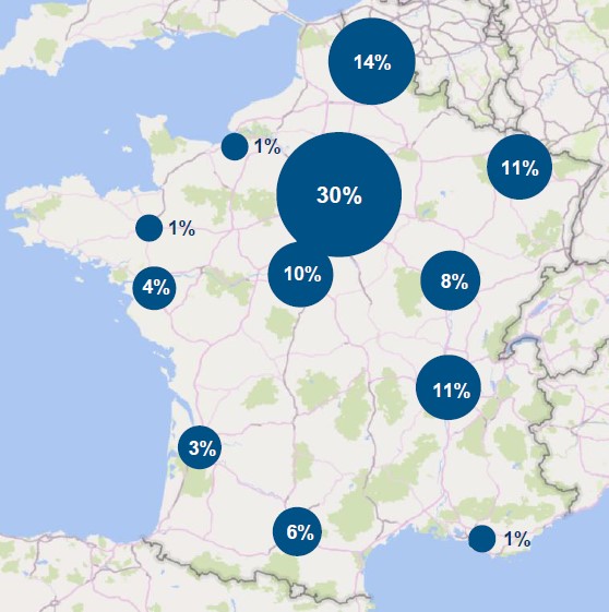 Repartition geographique S1 2024